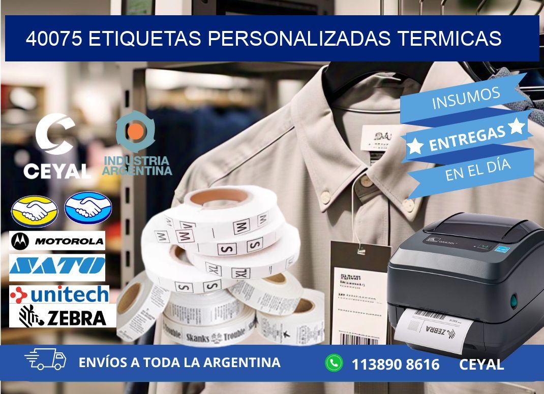 40075 Etiquetas personalizadas termicas