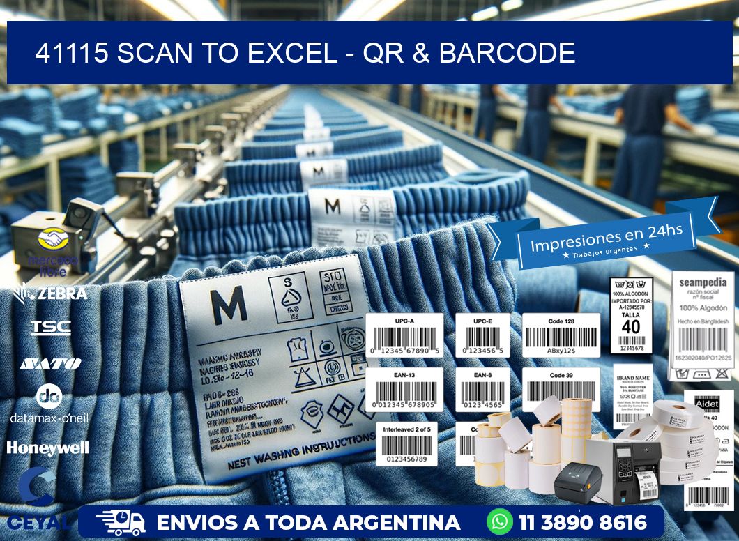 41115 Scan to Excel - QR & Barcode