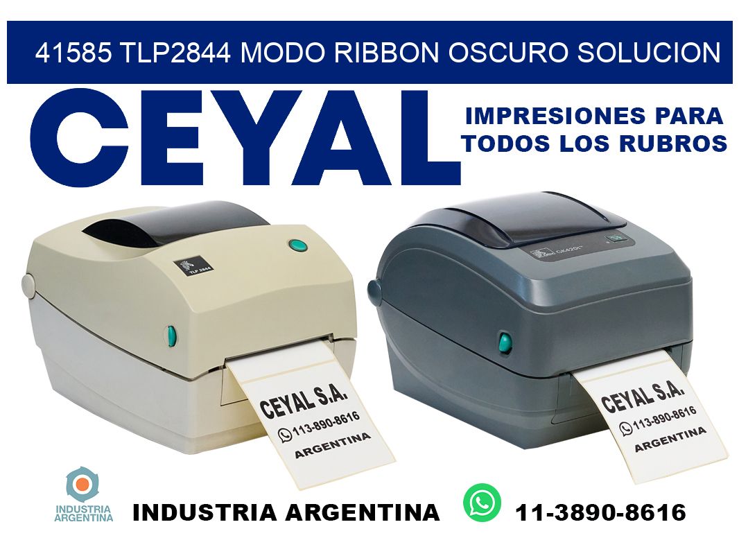 41585 tlp2844 modo ribbon oscuro solucion
