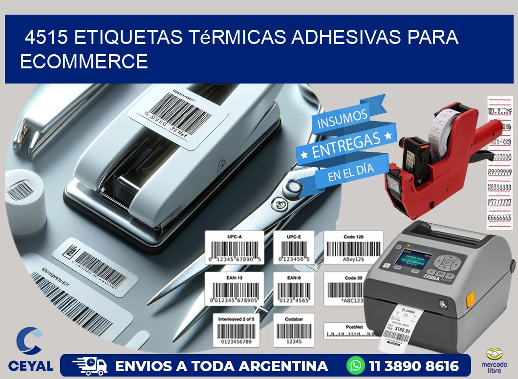 4515 etiquetas térmicas adhesivas para ecommerce