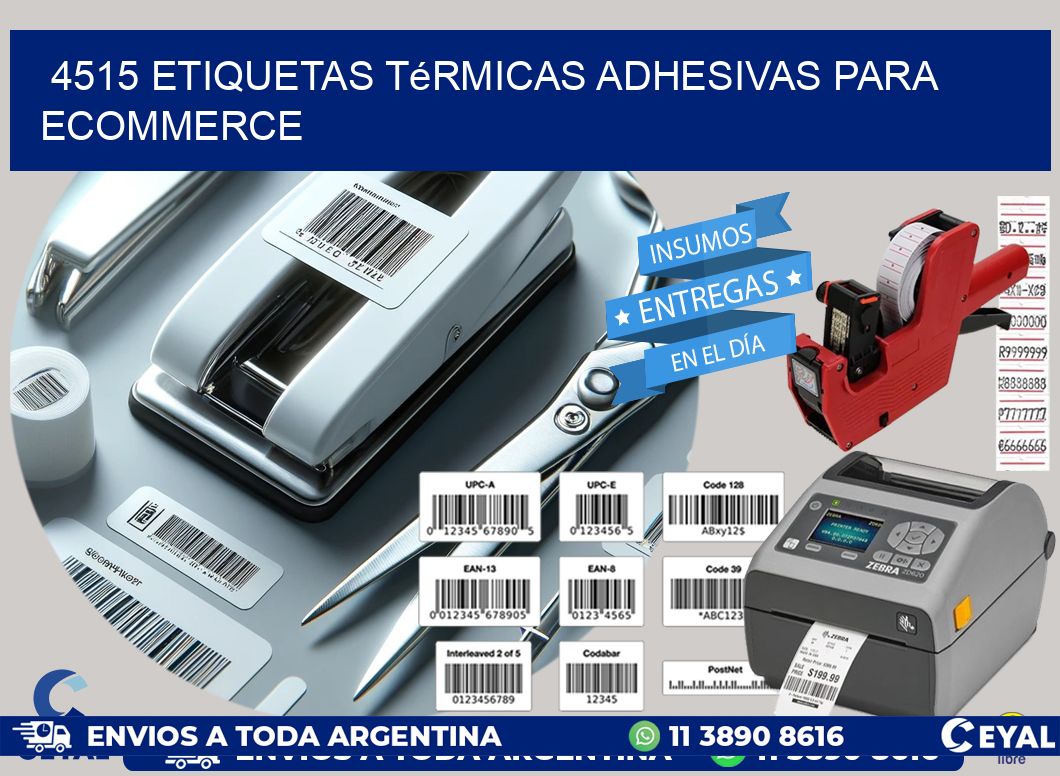 4515 etiquetas térmicas adhesivas para ecommerce