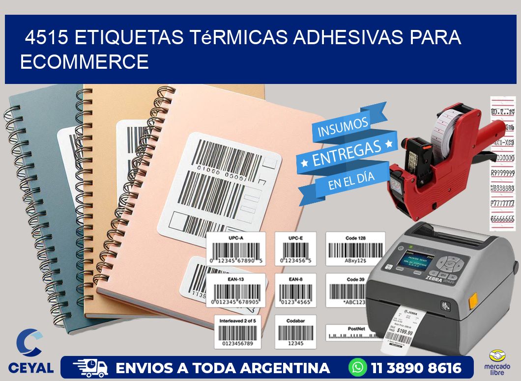 4515 etiquetas térmicas adhesivas para ecommerce