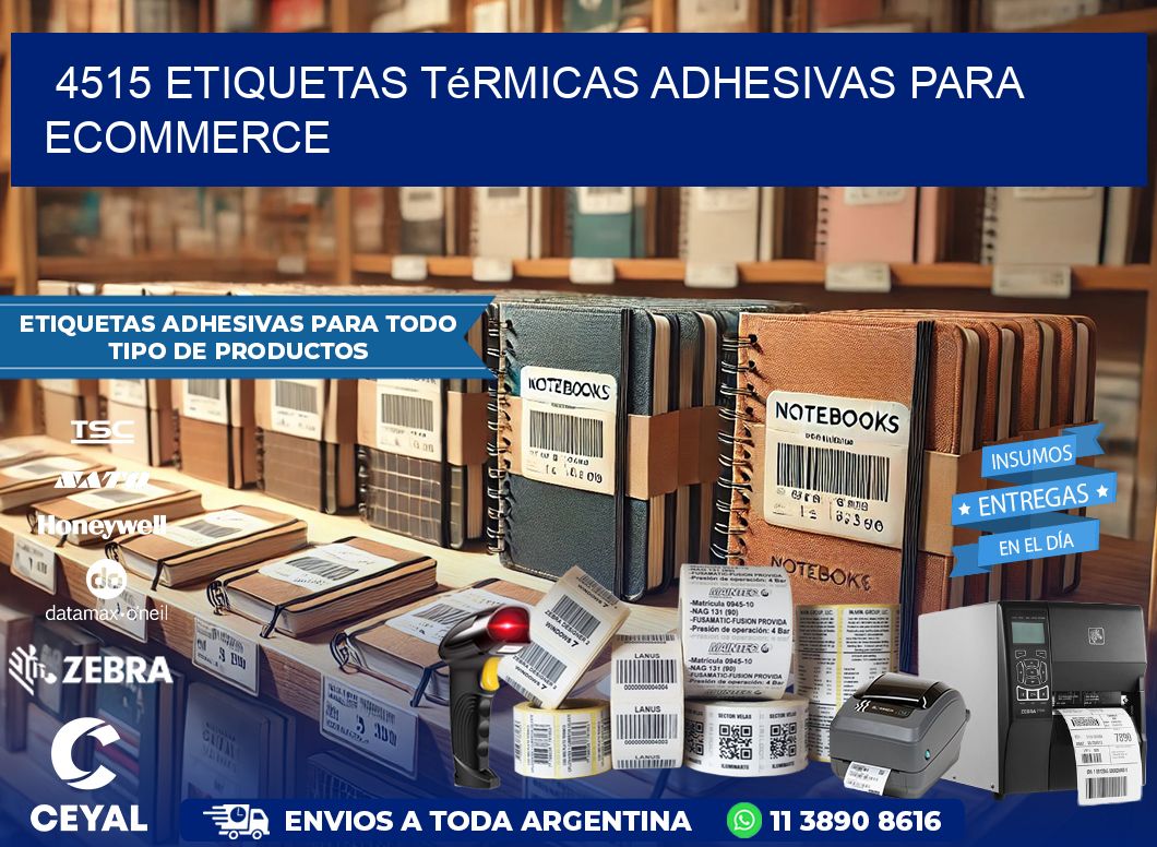 4515 etiquetas térmicas adhesivas para ecommerce