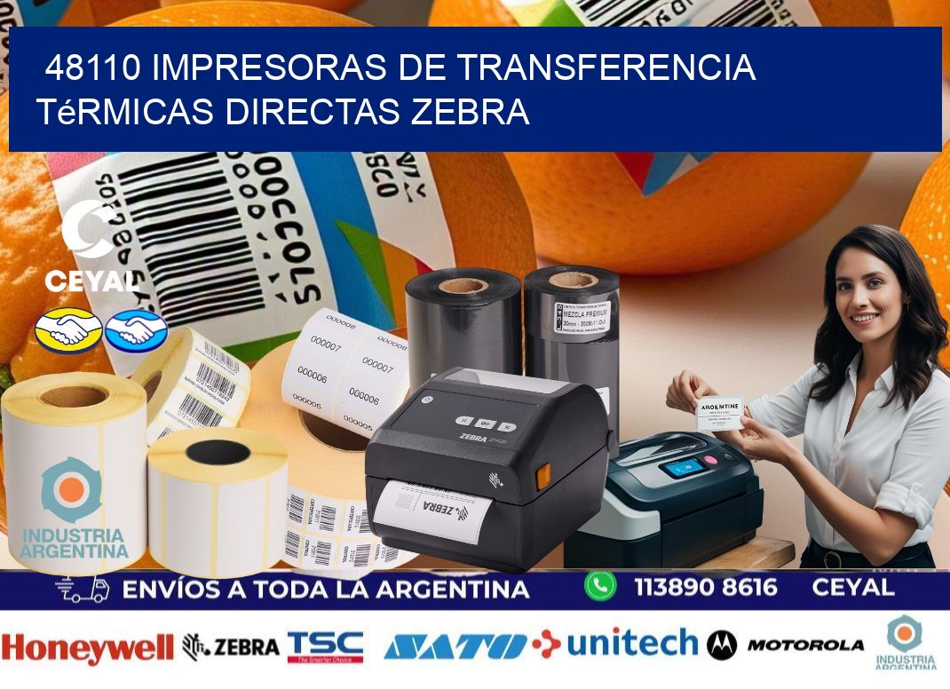 48110 impresoras de Transferencia  térmicas directas zebra