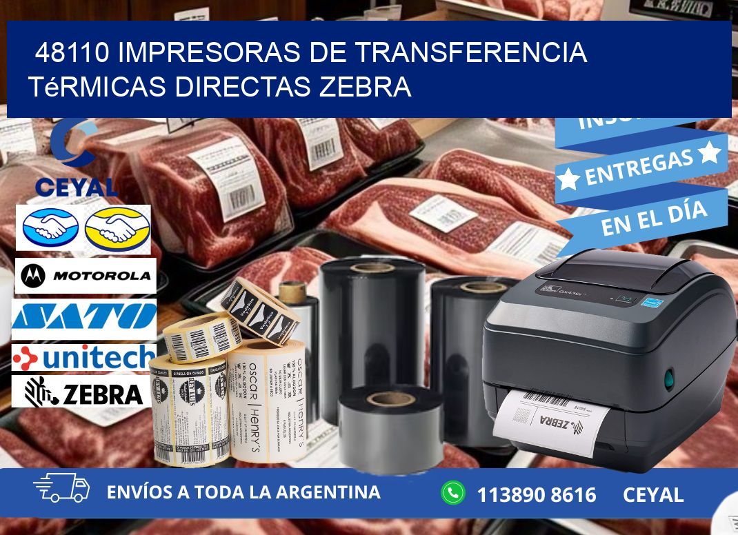 48110 impresoras de Transferencia  térmicas directas zebra