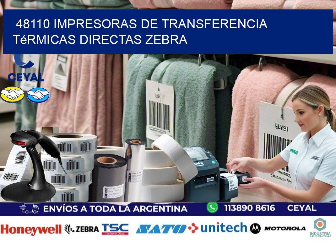 48110 impresoras de Transferencia  térmicas directas zebra