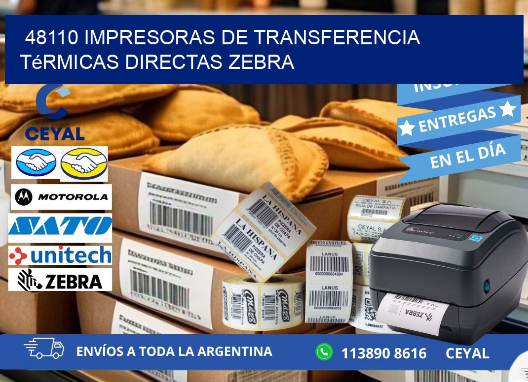 48110 impresoras de Transferencia  térmicas directas zebra