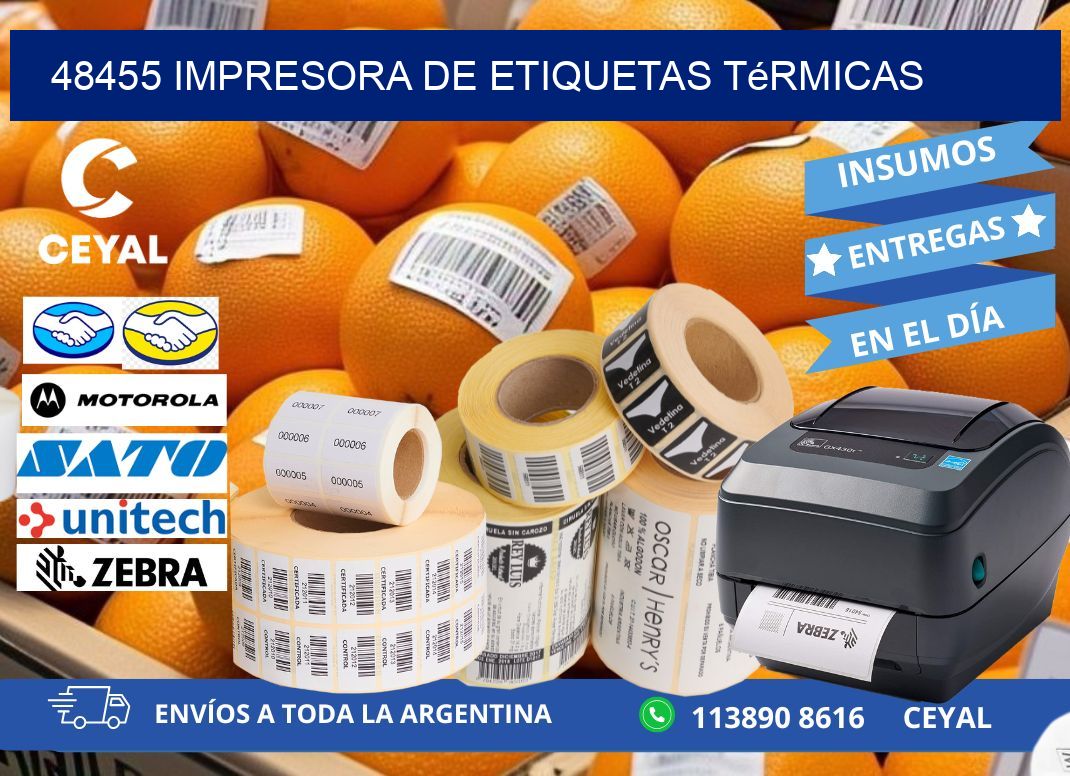 48455 Impresora de etiquetas térmicas