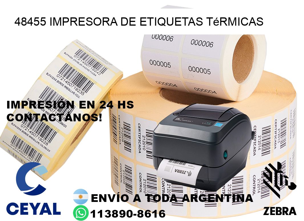 48455 Impresora de etiquetas térmicas