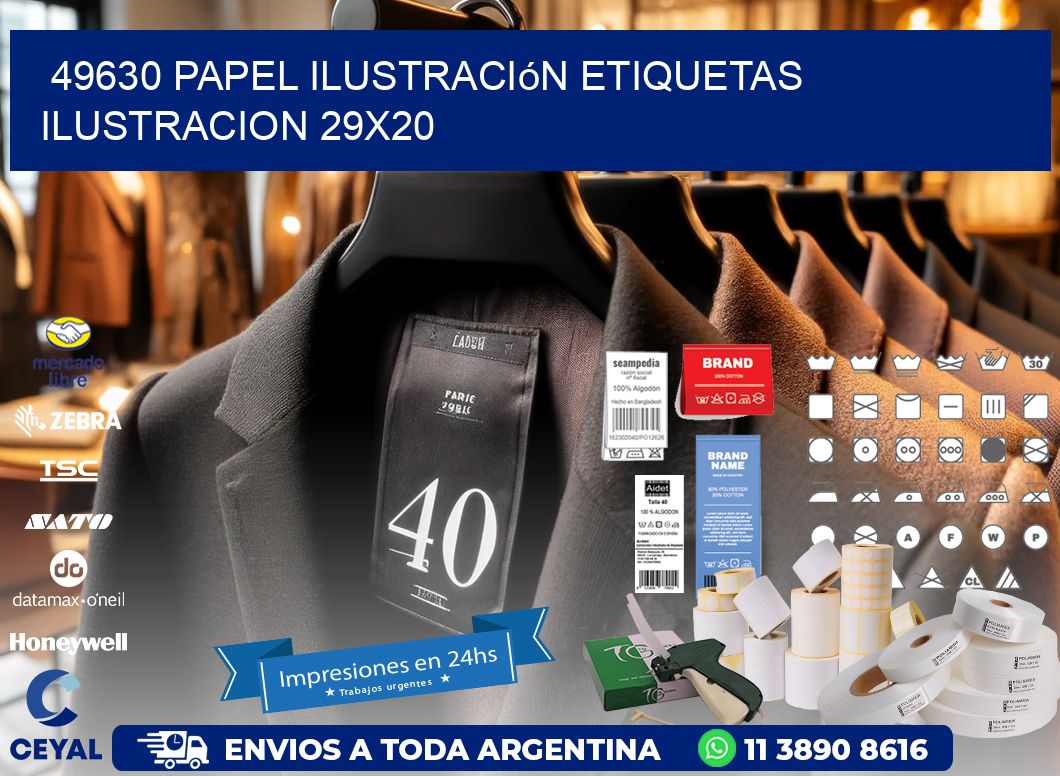 49630 papel ilustración Etiquetas Ilustracion 29x20