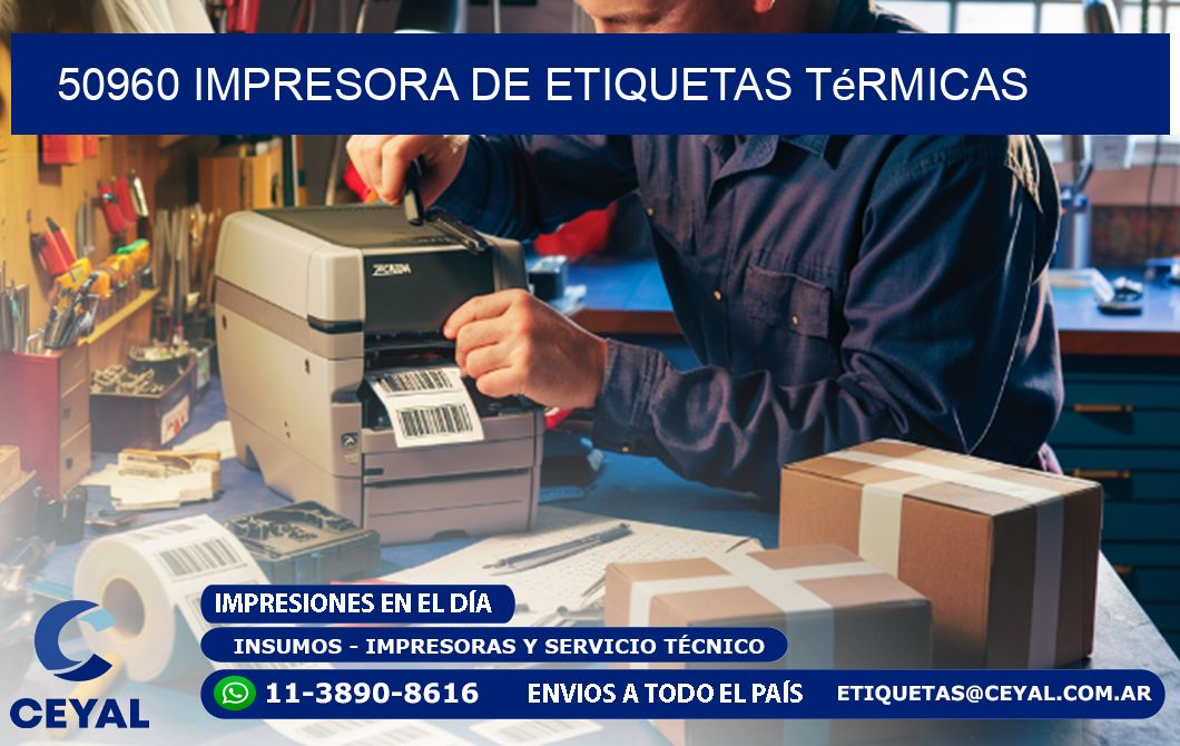 50960 Impresora de etiquetas térmicas