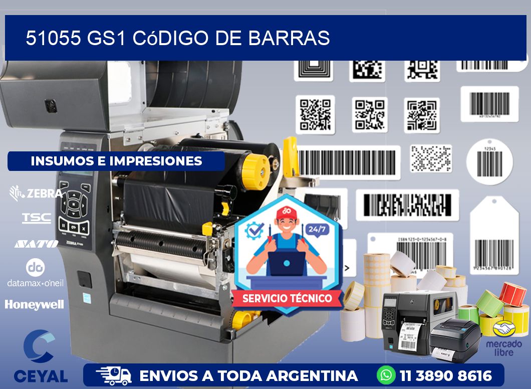 51055 GS1 código de barras