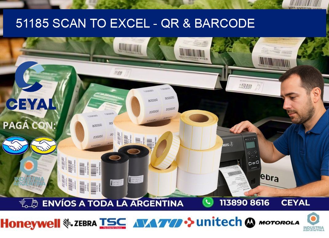 51185 Scan to Excel - QR & Barcode
