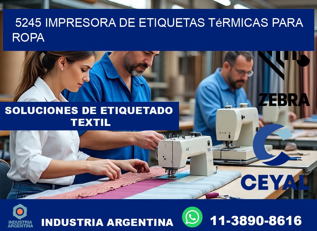 5245 impresora de etiquetas térmicas para ropa