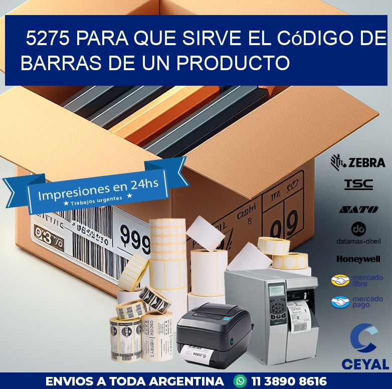 5275 Para que sirve el código de barras de un producto