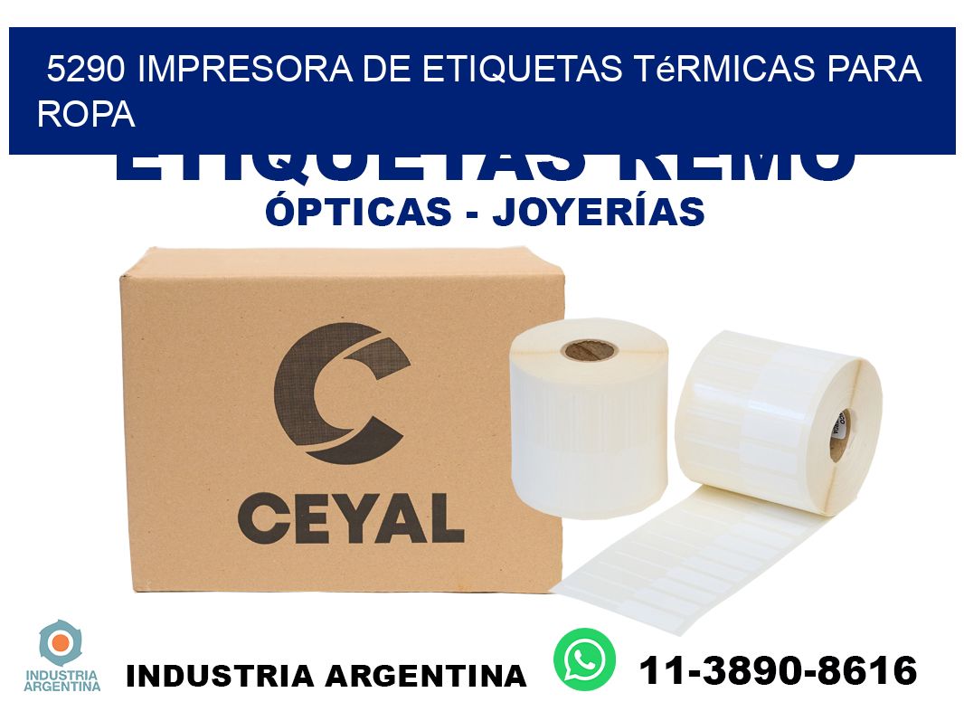 5290 impresora de etiquetas térmicas para ropa