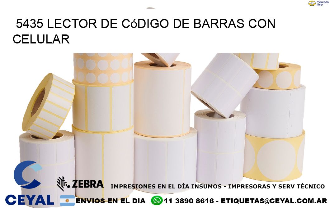 5435 Lector de código de barras con celular