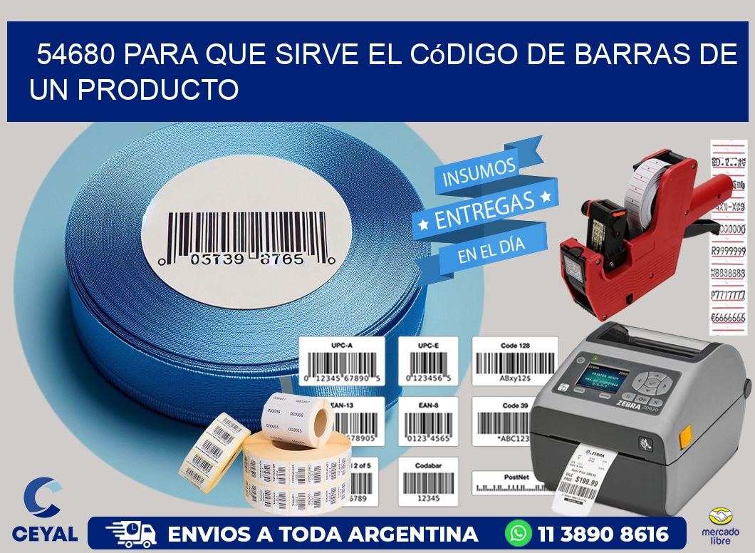 54680 Para que sirve el código de barras de un producto