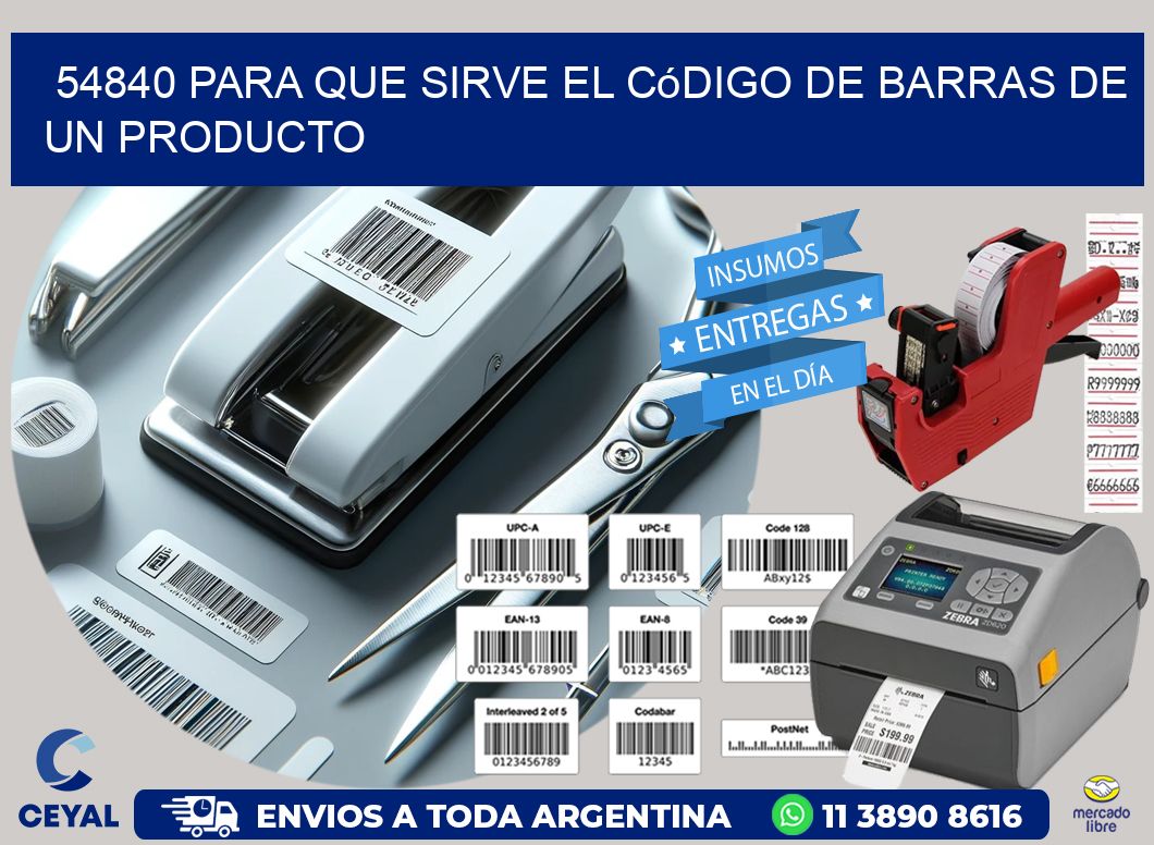 54840 Para que sirve el código de barras de un producto
