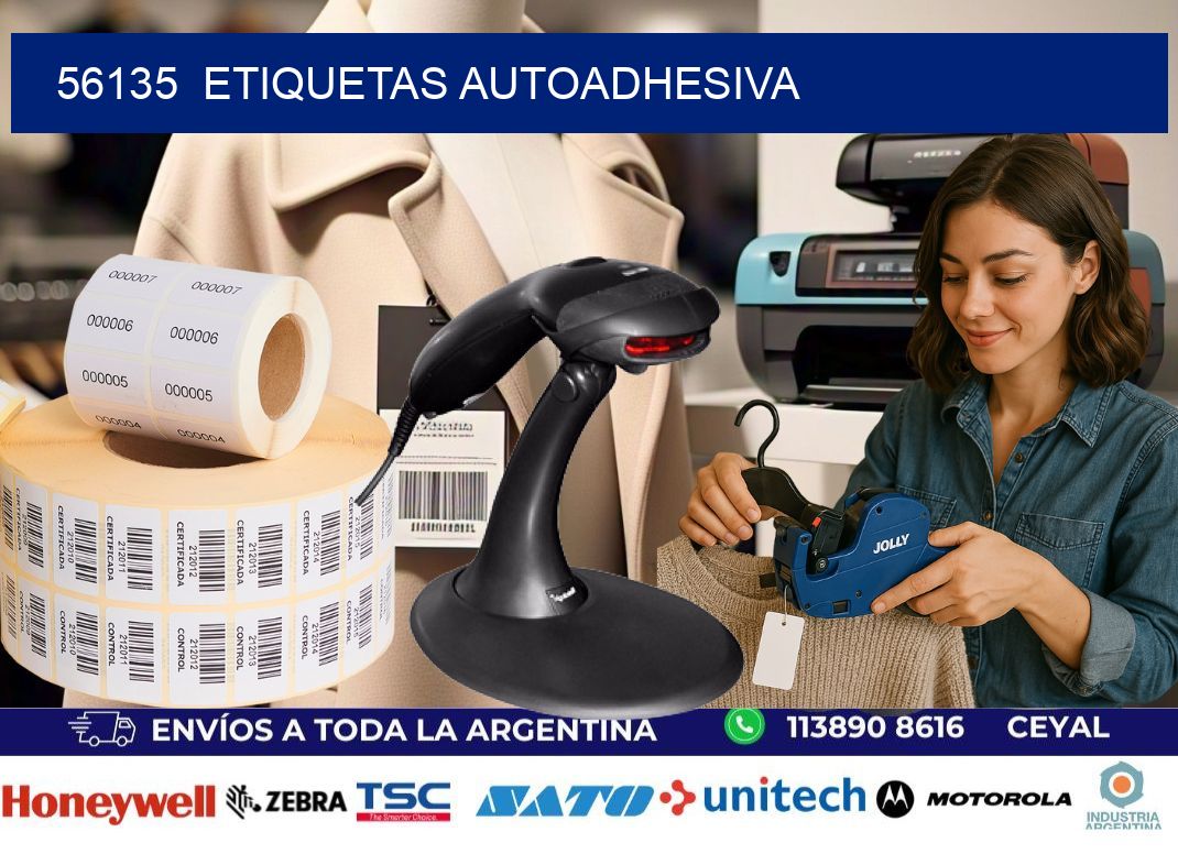 56135  etiquetas autoadhesiva