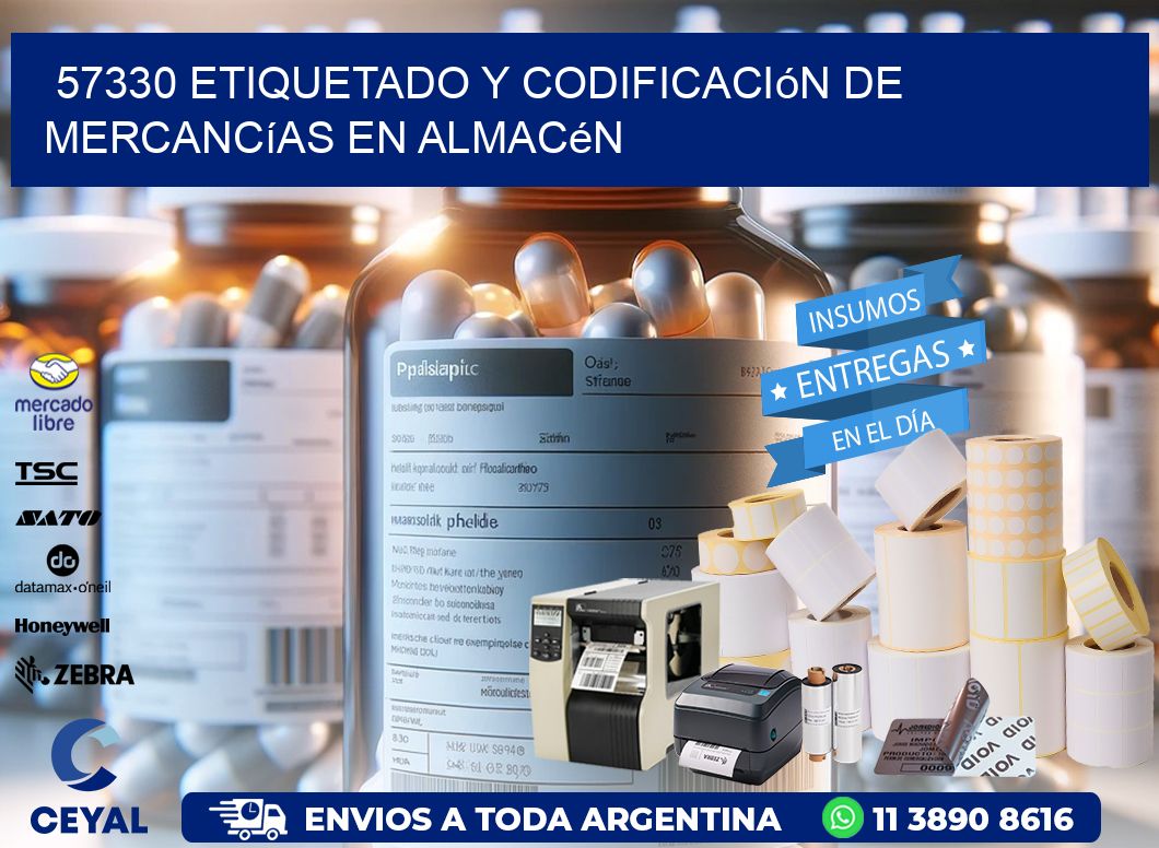 57330 Etiquetado y codificación de mercancías en almacén