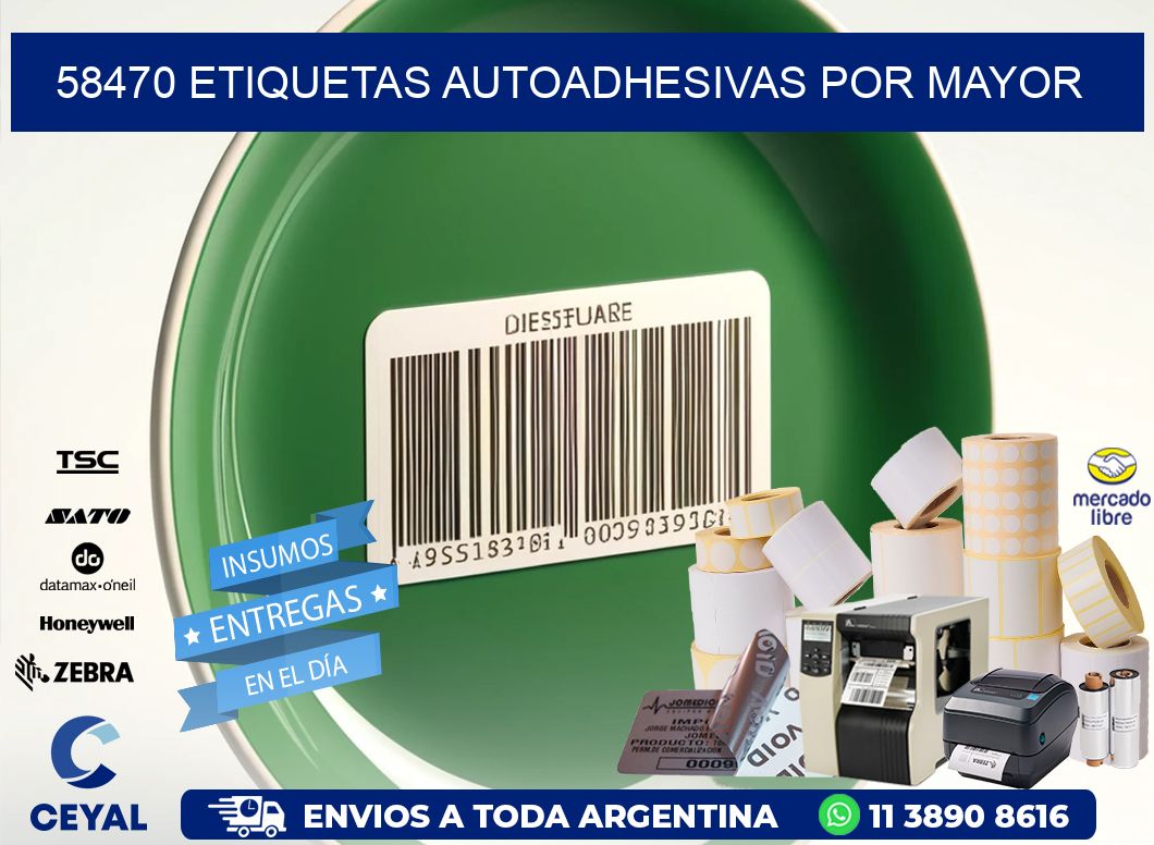 58470 etiquetas autoadhesivas por mayor