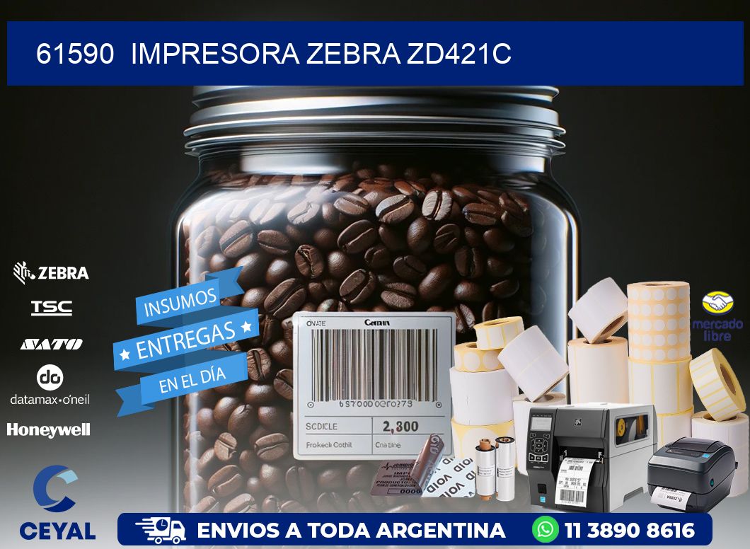 61590  Impresora Zebra zd421c