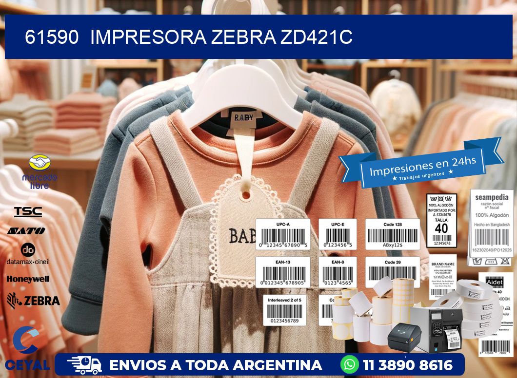 61590  Impresora Zebra zd421c
