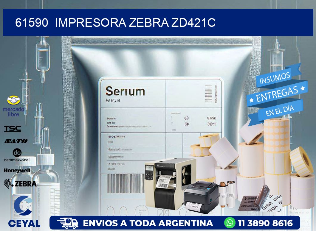 61590  Impresora Zebra zd421c