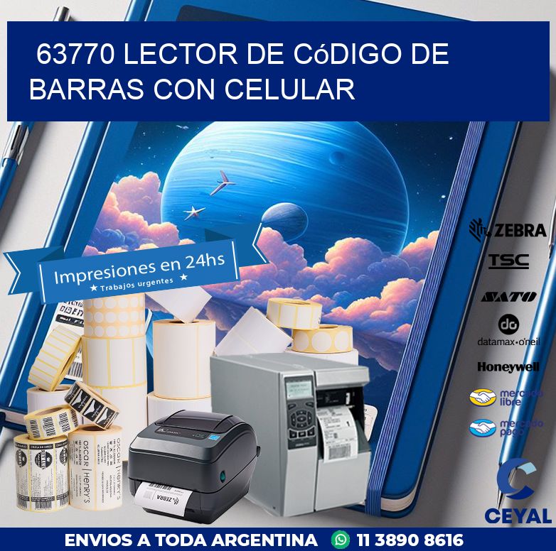 63770 Lector de código de barras con celular