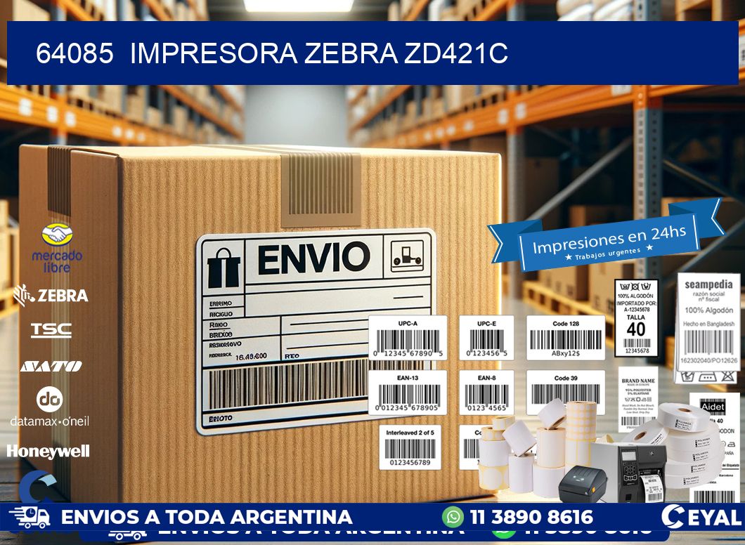 64085  Impresora Zebra zd421c