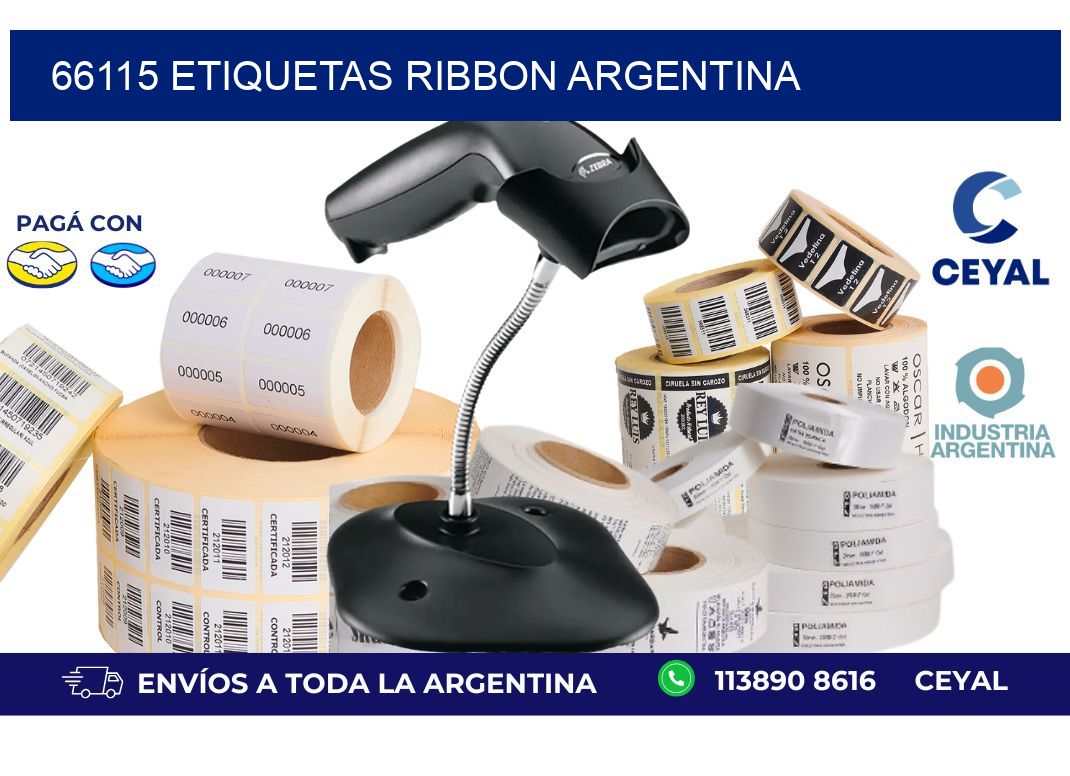 66115 etiquetas ribbon argentina