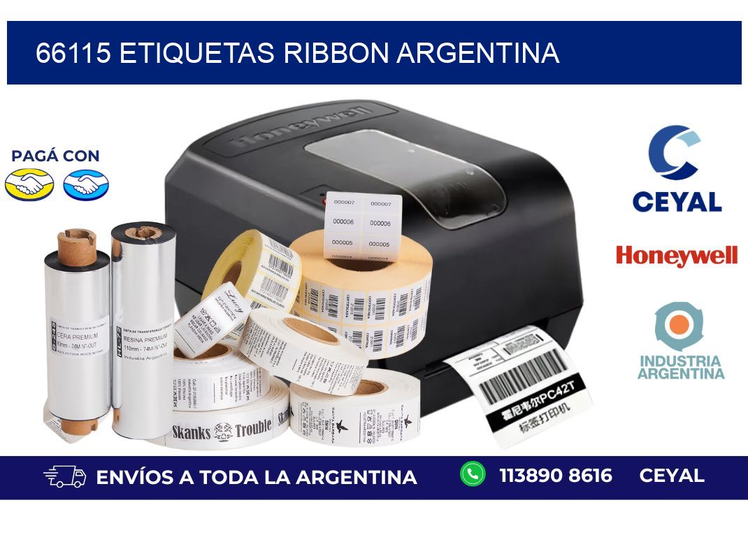 66115 etiquetas ribbon argentina