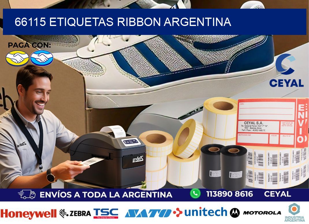 66115 etiquetas ribbon argentina