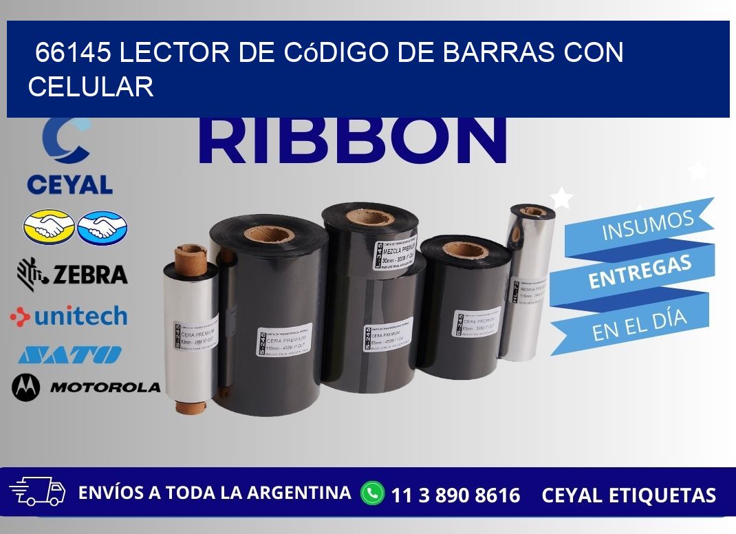66145 Lector de código de barras con celular