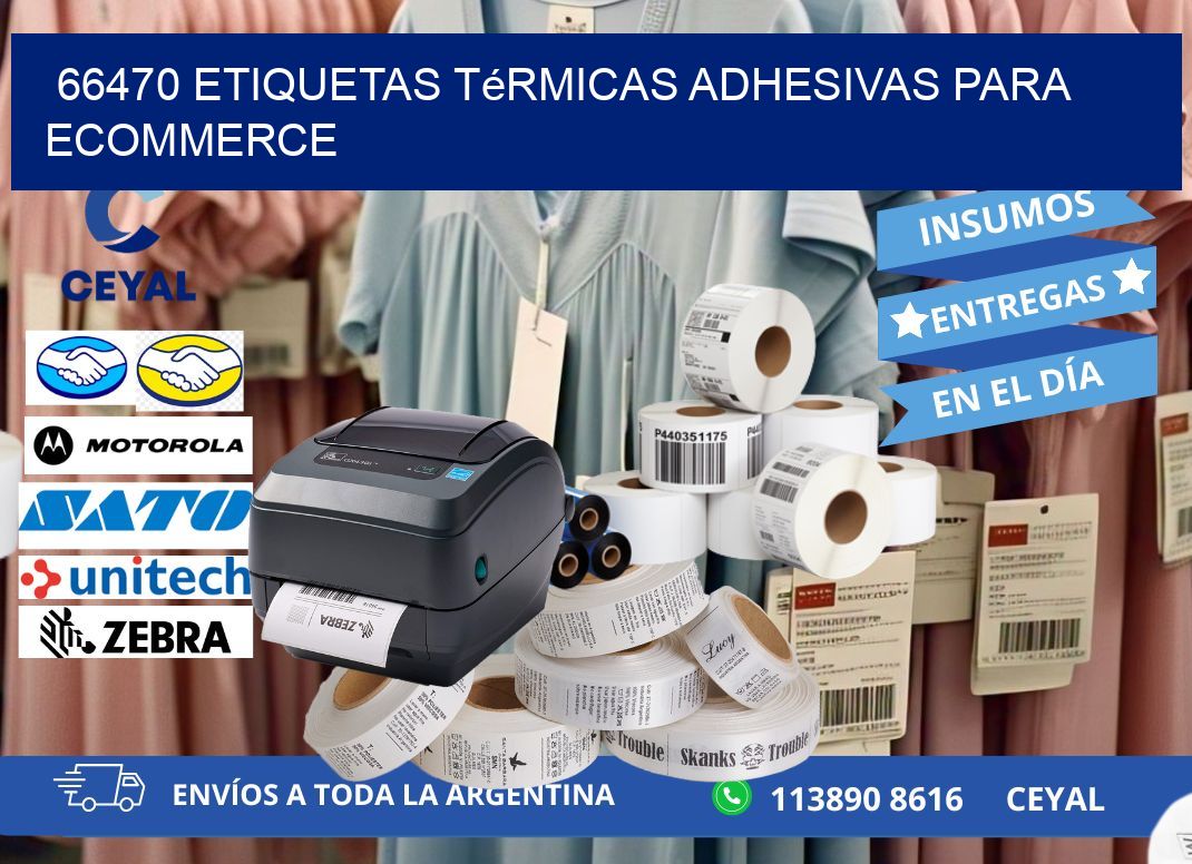 66470 etiquetas térmicas adhesivas para ecommerce