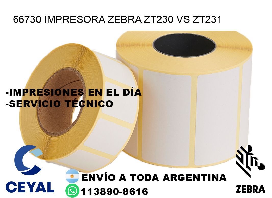 66730 impresora zebra zt230 vs zt231