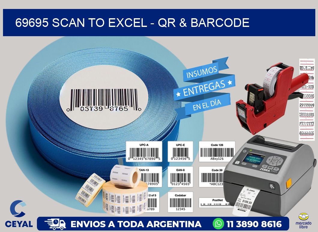 69695 Scan to Excel – QR & Barcode