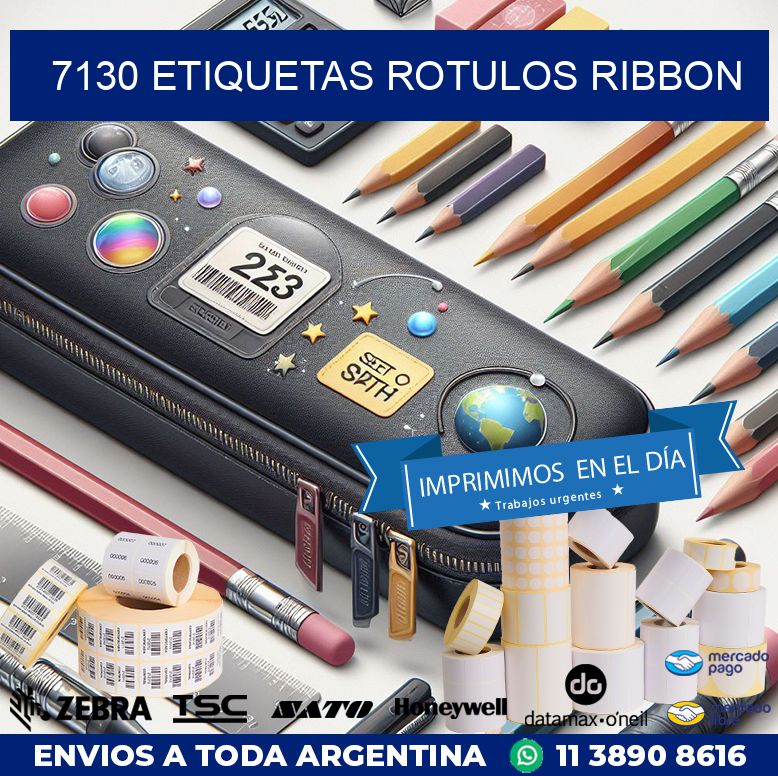 7130 Etiquetas rotulos ribbon