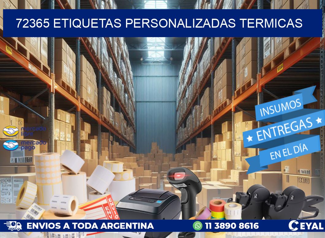 72365 Etiquetas personalizadas termicas