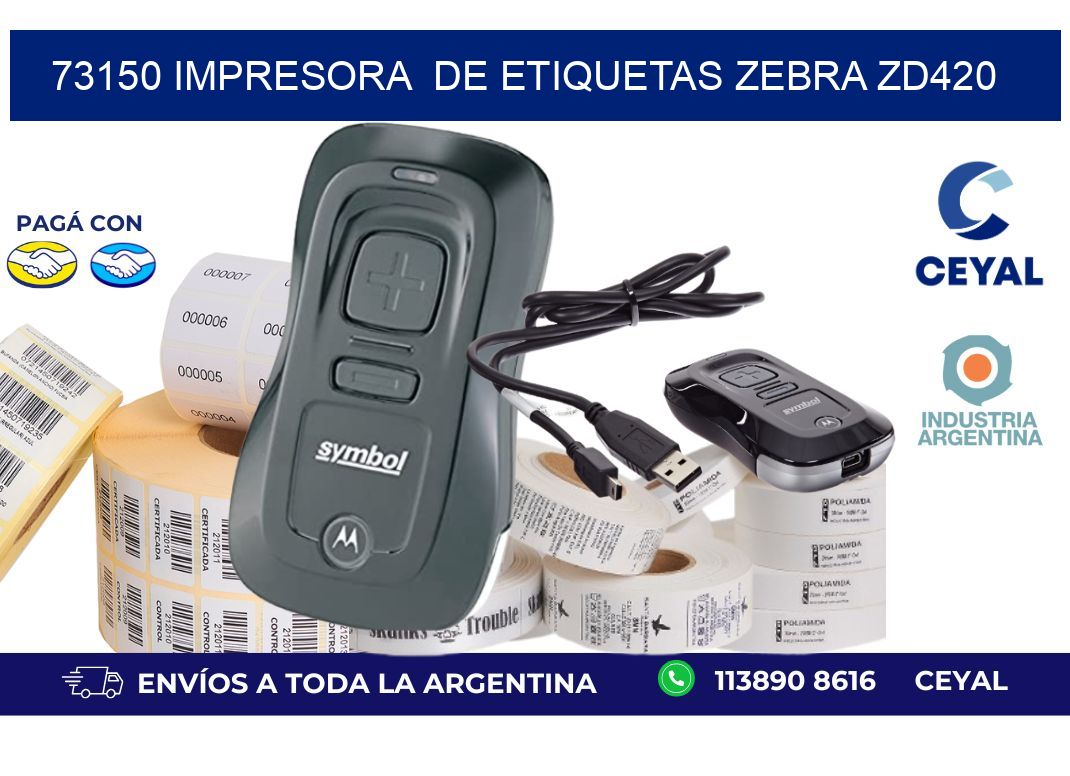 73150 impresora de etiquetas Zebra ZD420