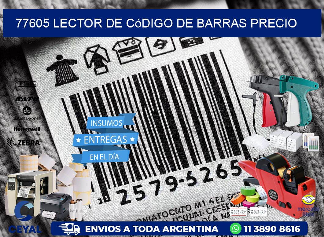 77605 Lector de código de barras precio