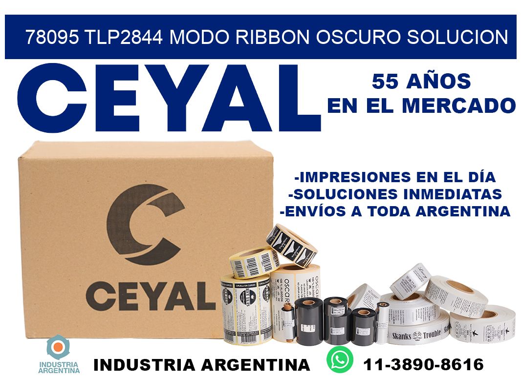 78095 tlp2844 modo ribbon oscuro solucion
