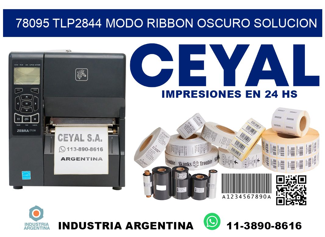 78095 tlp2844 modo ribbon oscuro solucion