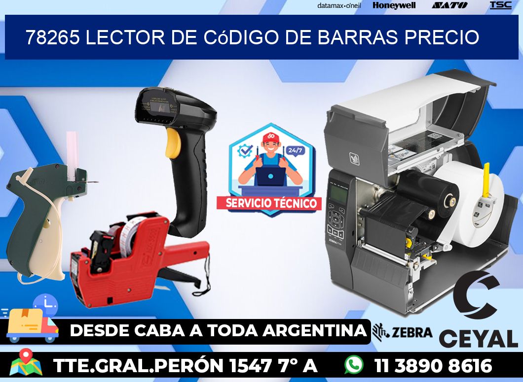 78265 Lector de código de barras precio