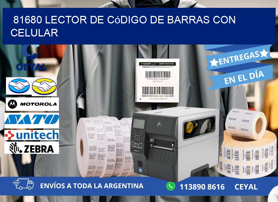 81680 Lector de código de barras con celular