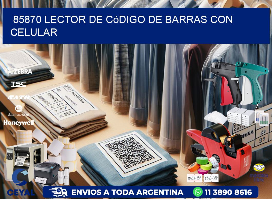 85870 Lector de código de barras con celular