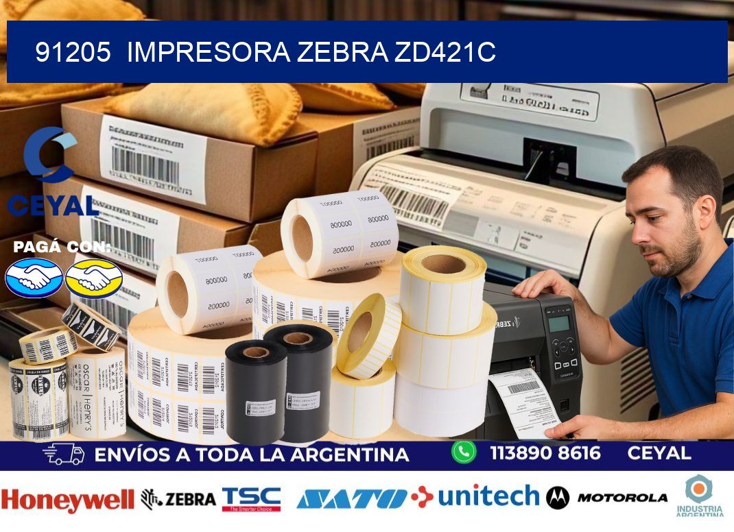 91205 Impresora Zebra zd421c
