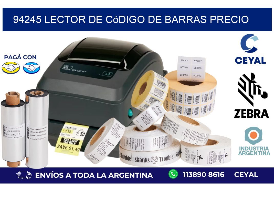 94245 Lector de código de barras precio