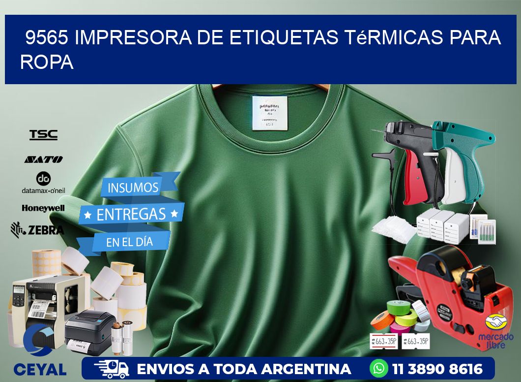 9565 impresora de etiquetas térmicas para ropa